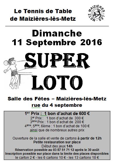 Affiche Loto 2016
