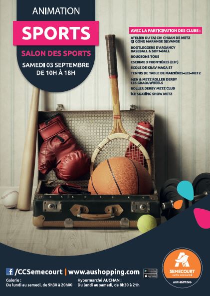 Affiche Salon des Sports Auchan 2016-09-03